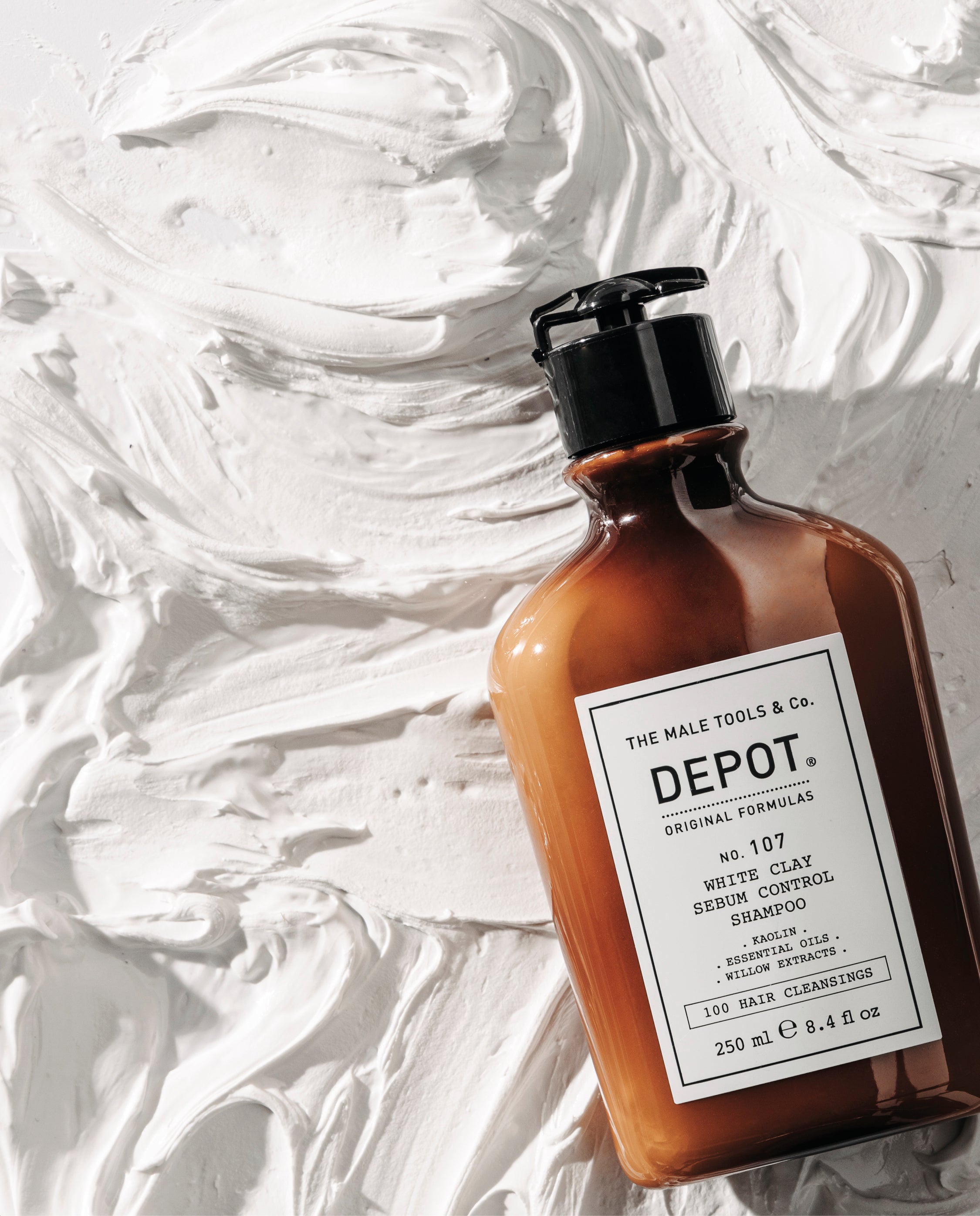 107- White Clay Sebum Control Shampoo (250ml)